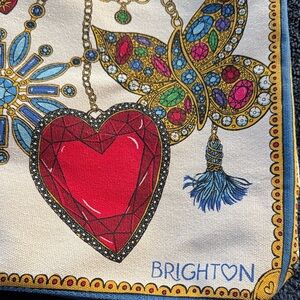 Brighton Multicolor Tote with Red Heart Design